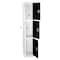 Adiroffice 12 in W, 12 in D, 72 in H, Steel ADI629-203-BLK-2PK - alternate 6